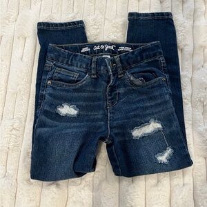 Cat & Jack Girls’s Distressed Blue Jeans